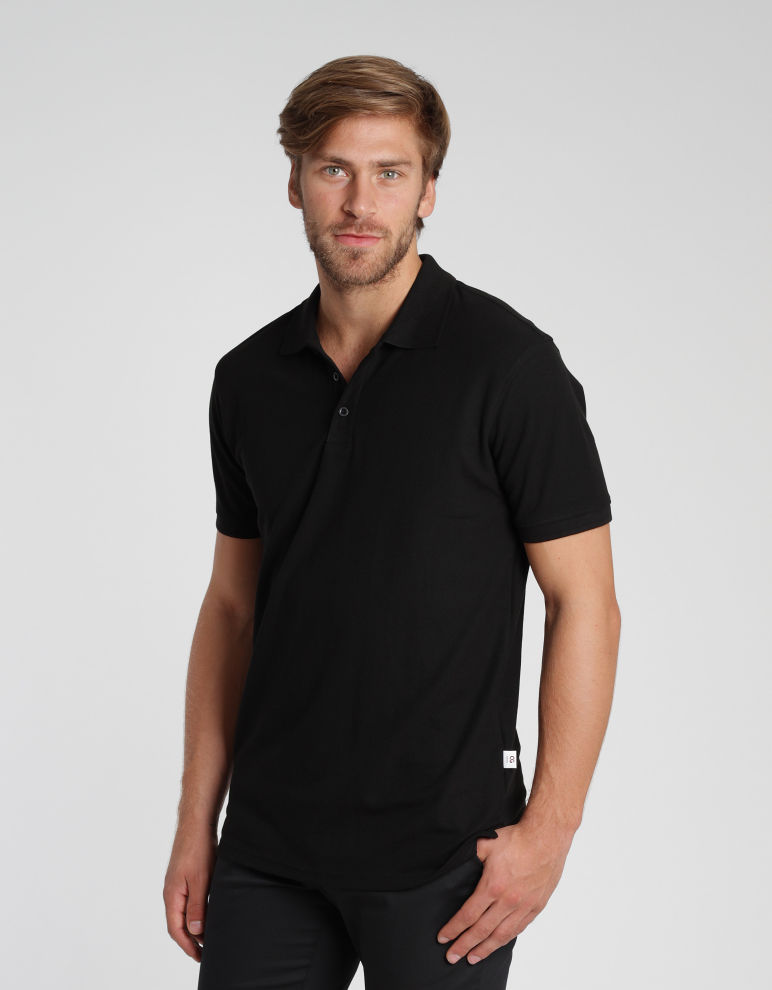 Poloshirt Schwarz