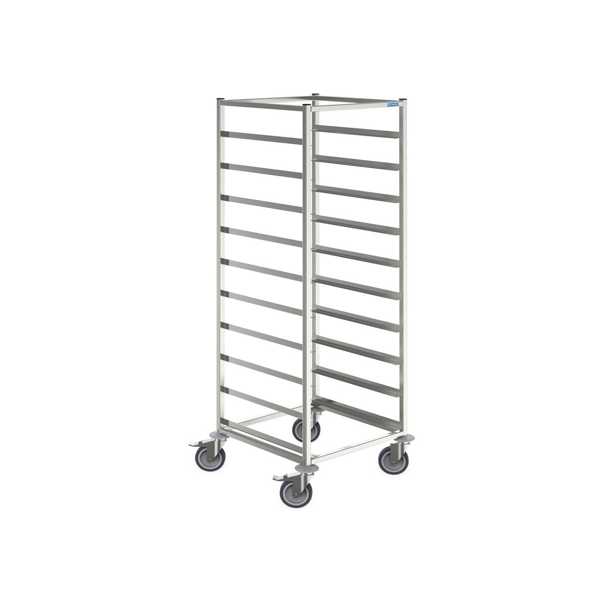 Korb-Transportwagen für 10 Geschirrkörbe 500x500 bis 515x515 mm Einschubmaß Korb-Transportwagen für 10 Geschirrkörbe 500x500 bis 515x515 mm Einschubmaß