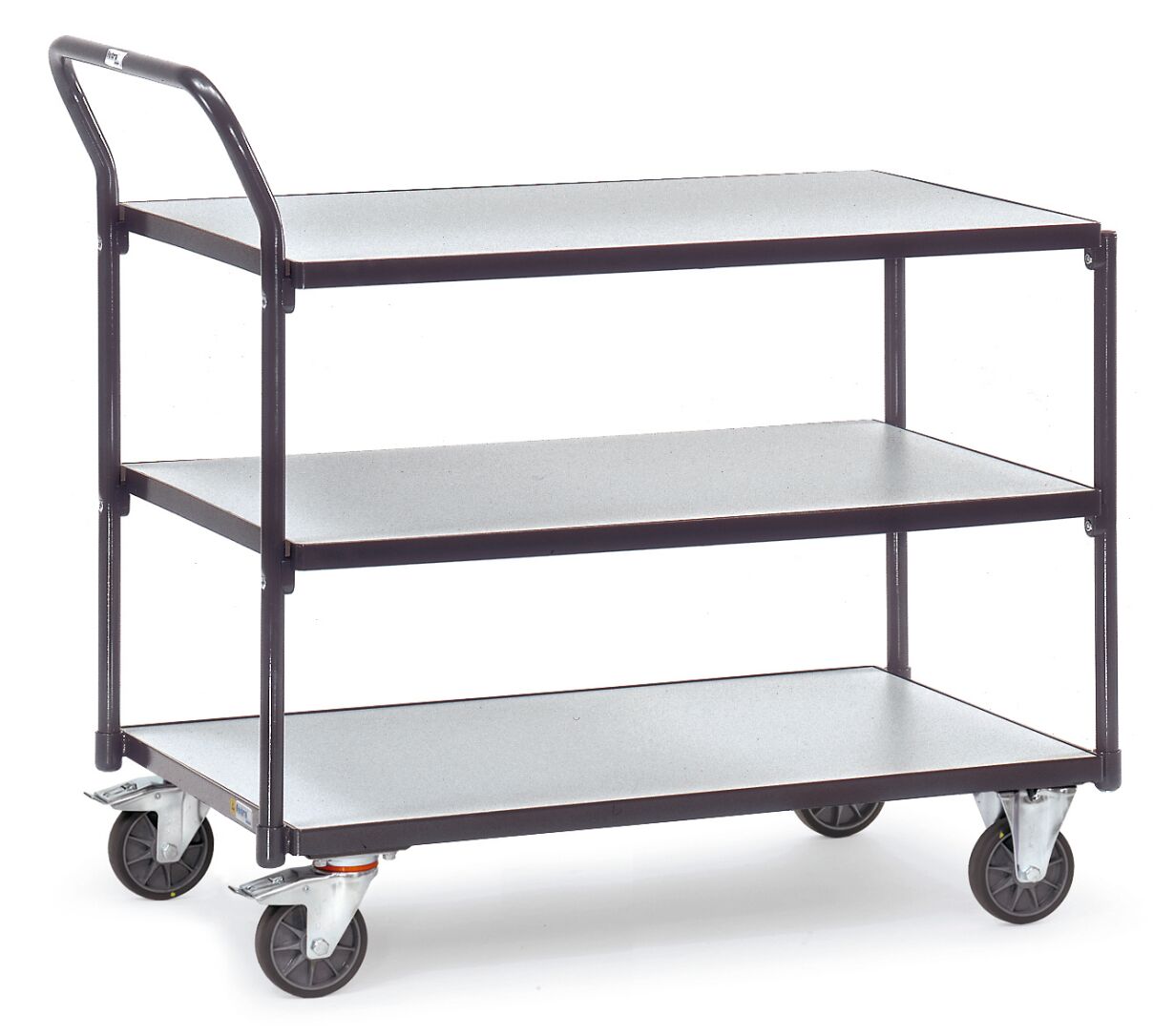 ESD-Tischwagen mit 3 Böden 850x500 mm ESD-Tischwagen mit 3 Böden 850x500 mm