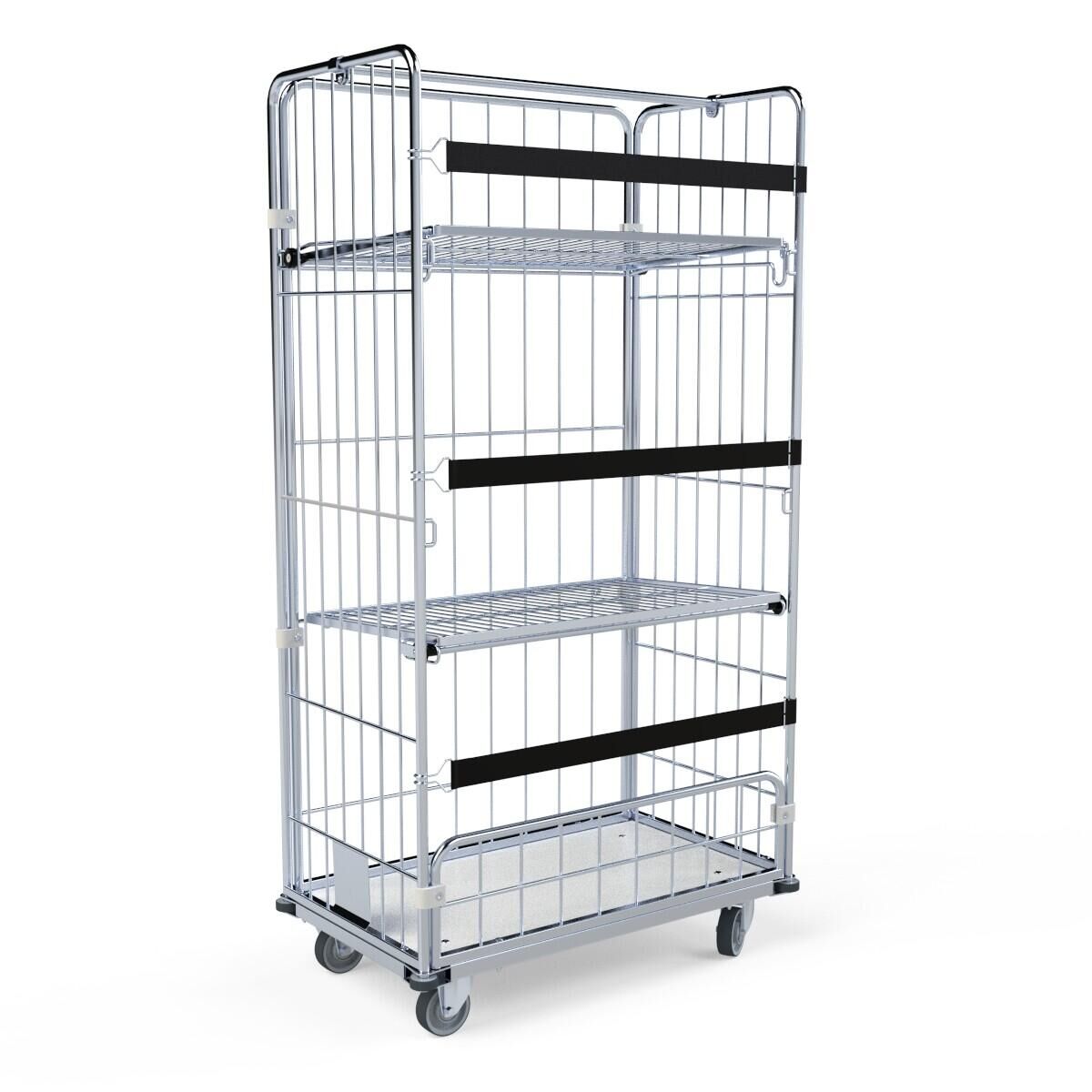 Wäschecontainer 4-seitig mit Kunststoffboden