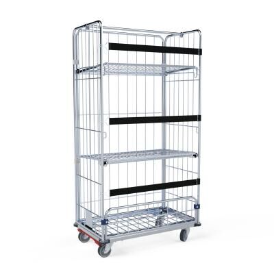 Wäschecontainer 4-seitig mit Stahlboden