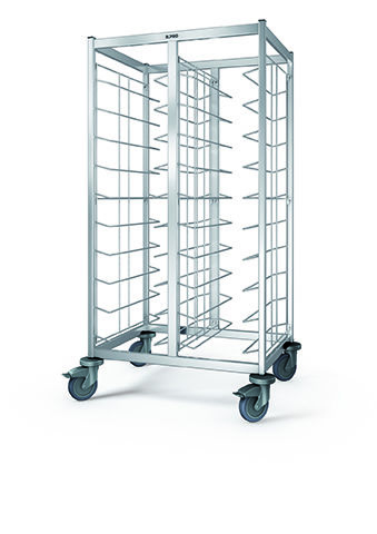 Edelstahl-Tablettwagen für 20 GN-Tabletts Edelstahl-Tablettwagen für 20 GN-Tabletts