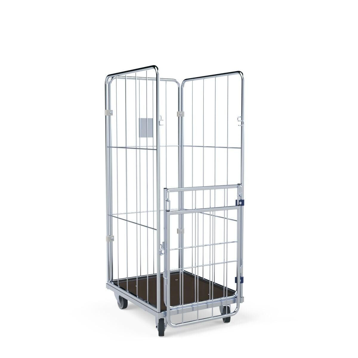 Wäschecontainer 4-seitig mit Holzboden