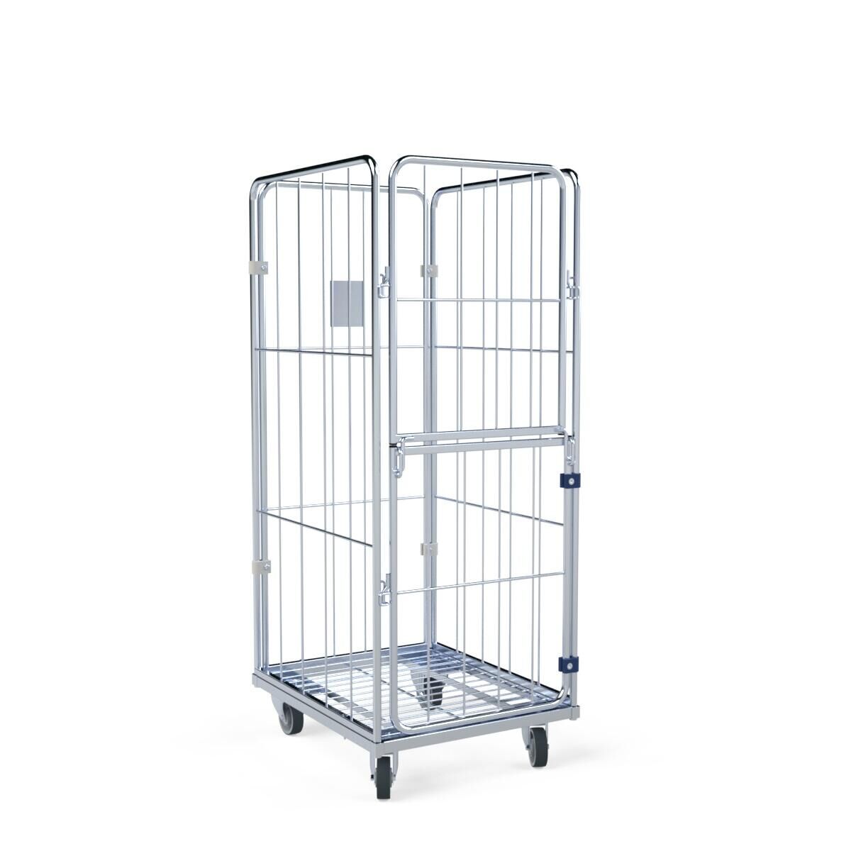 Wäschecontainer 4-seitig mit Stahlboden