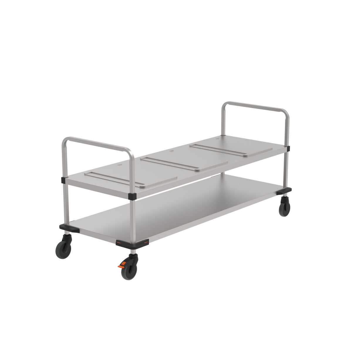 Transport- und Ausgabewagen für 3 Thermoporte