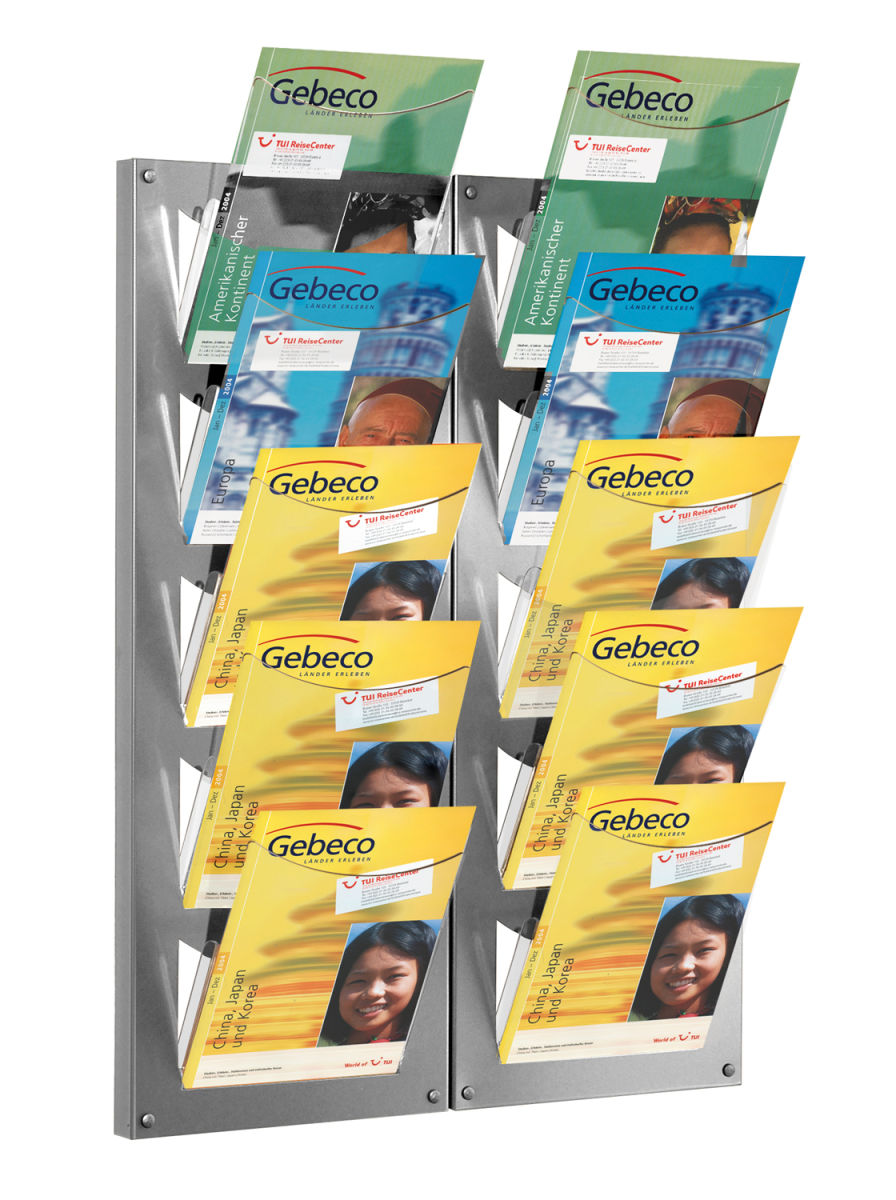 Prospekt-Wandmagazin 2-teilig Prospekt-Wandmagazin 2-teilig