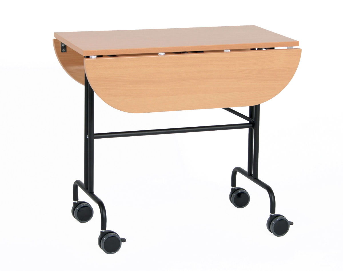 Zimmerservicewagen, 1 oder 2 Seiten abklappbar - rund