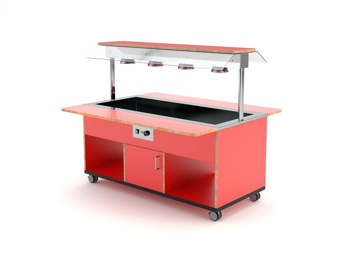 Warmbuffet-Kids für 4 x 1/1 GN max. 150mm Tiefe