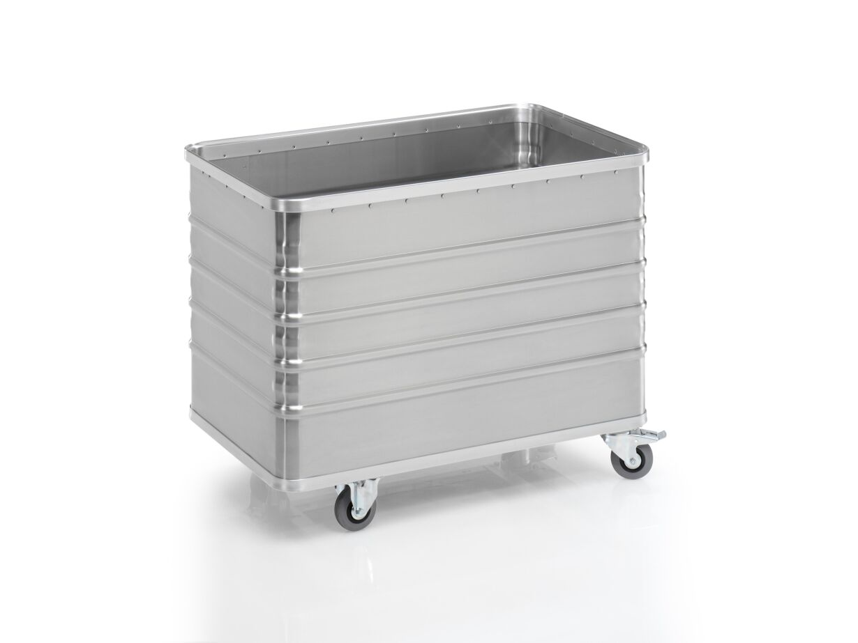 Aluminium-Transportwagen ohne Deckel, Volumen 322 Liter Aluminium-Transportwagen ohne Deckel, Volumen 322 Liter