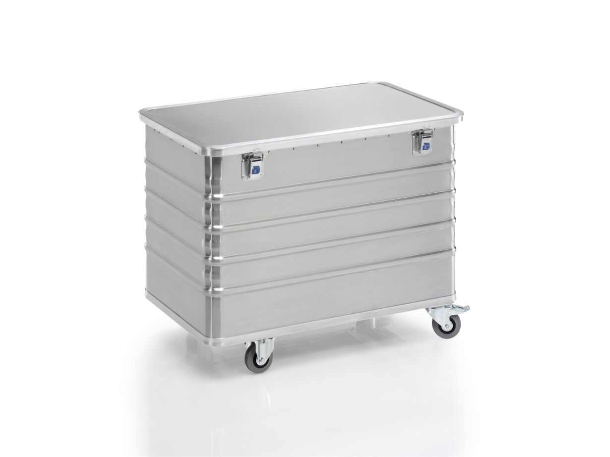 Aluminium-Transportwagen mit Deckel, Volumen 322 Liter