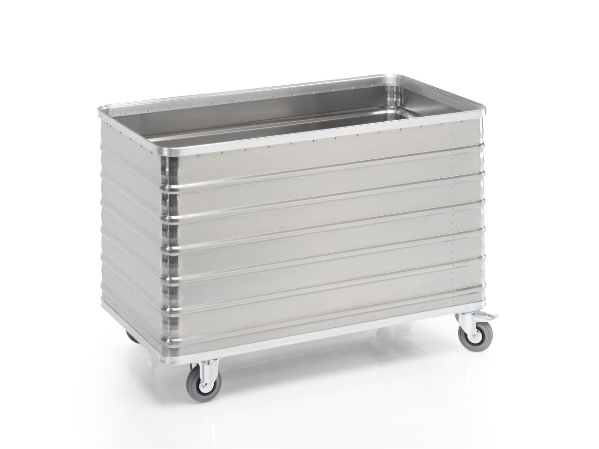 Aluminium-Transportwagen ohne Deckel, Volumen 570 Liter