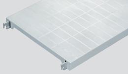 Geschlossene Kunststoff-Auflage 600x900 mm lang zu Aluminium/Kunststoff-Standregal