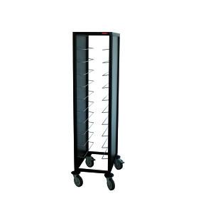 Leichtmetall-Tablettwagen für 10 EN-Tabletts Leichtmetall-Tablettwagen für 10 EN-Tabletts