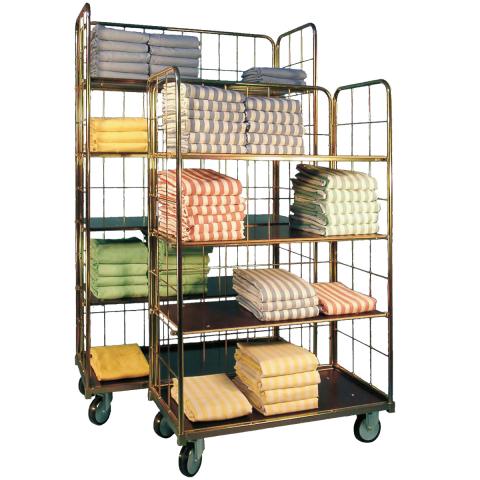 Regalwagen mit 4 Harzplatten-Zwischenböden Regalwagen mit 4 Harzplatten-Zwischenböden