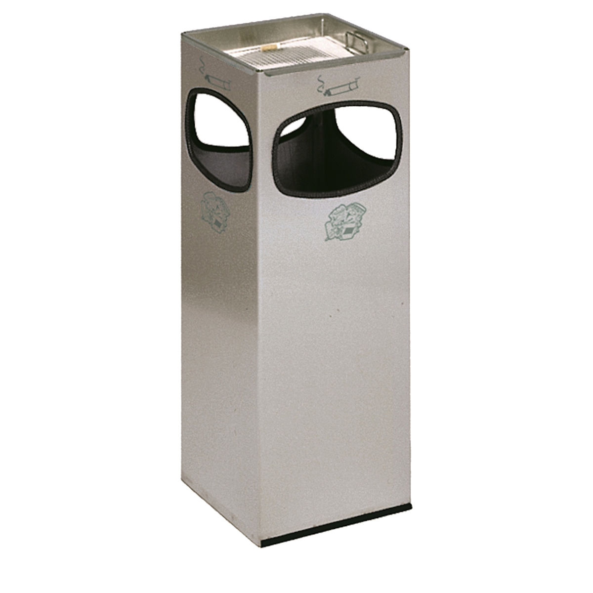 Edelstahl-Kombi-Ascher 4-Fach Einwurf Inhalt ca. 28,4 Liter Edelstahl-Kombi-Ascher 4-Fach Einwurf Inhalt ca. 28,4 Liter
