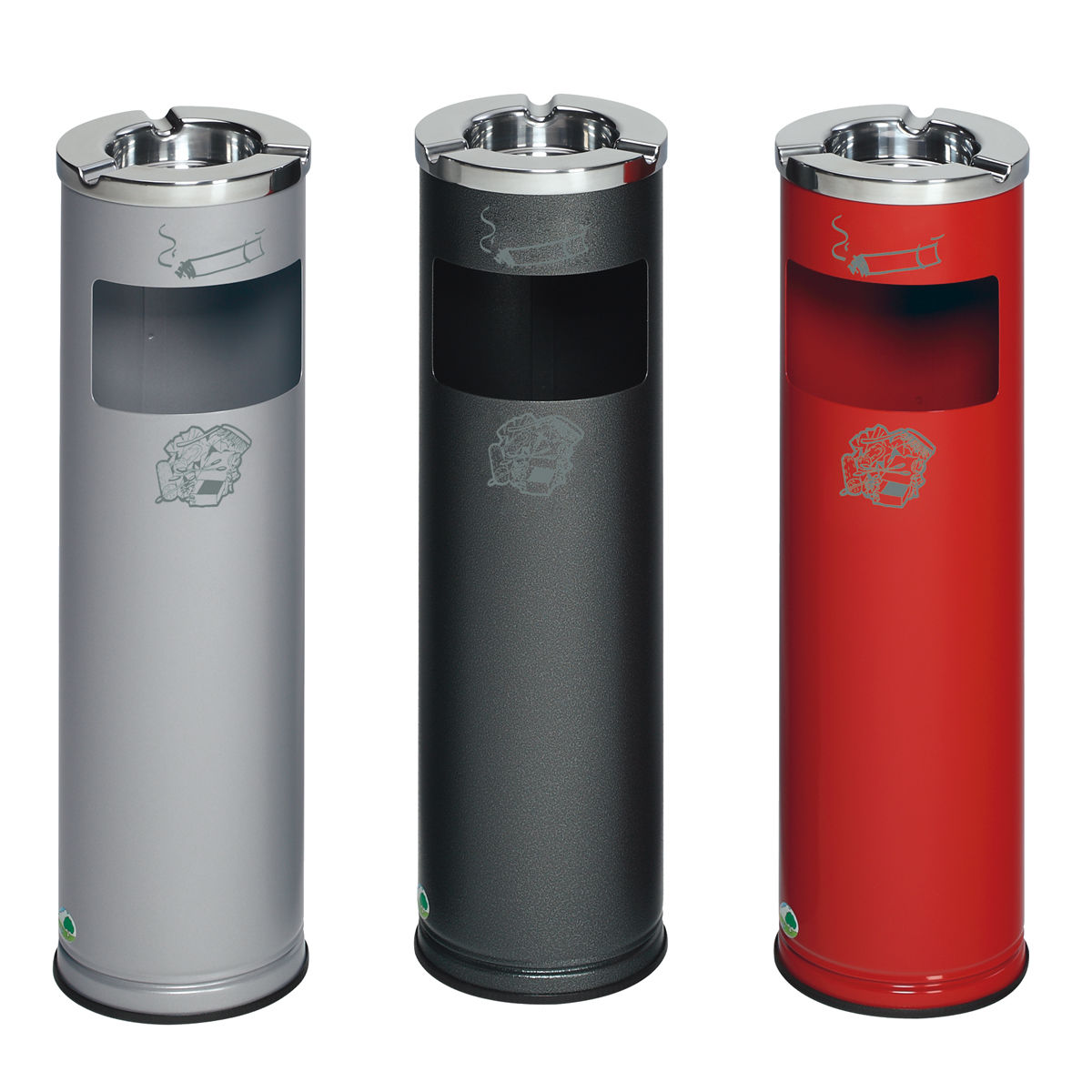 Ascher ohne Einwurf für Abfälle