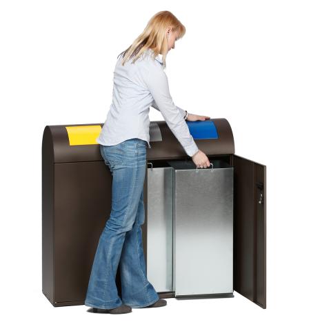 Wertstoff-Sammelstation