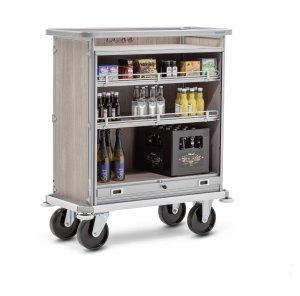 Minibar-Auffüllwagen 2 Bock- und 2 Lenkrollen