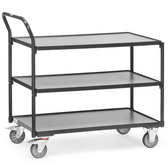 Leichter Tischwagen mit 3 Borden 850x500mm