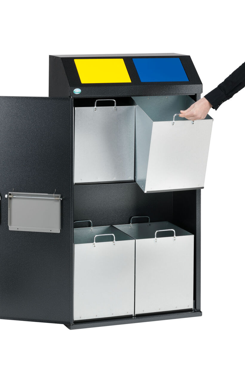Wertstoff-Sammelstation 4-fach