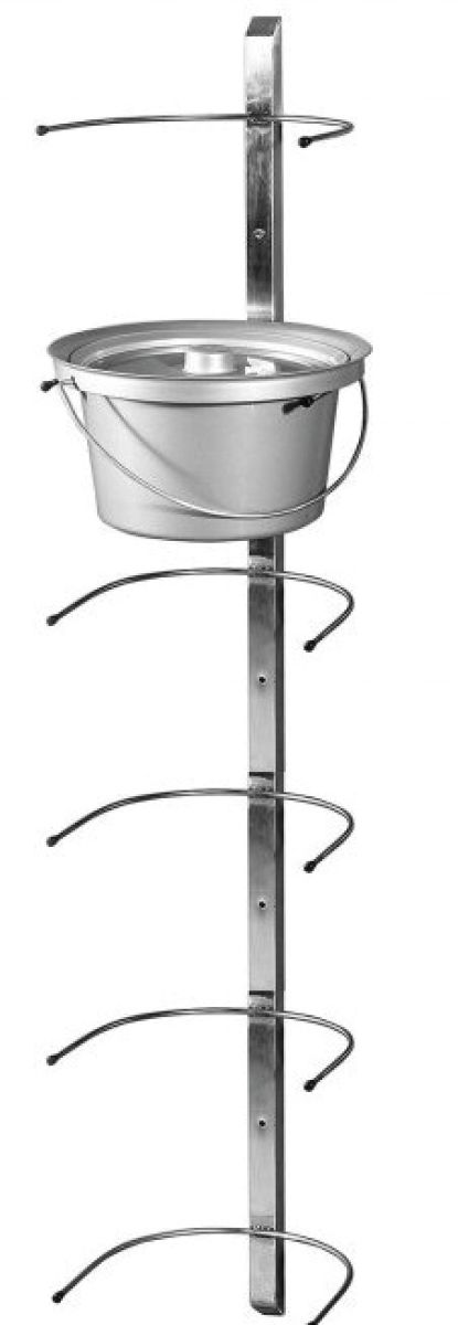 Wandhalterung für 6 Toiletteneimer Wandhalterung für 6 Toiletteneimer