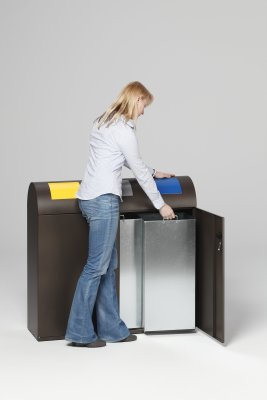 Wertstoff-Sammelstation Rollensatz