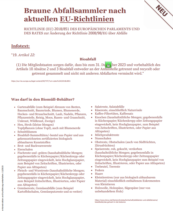 Abfallsammler 66 l mit Fußpedal