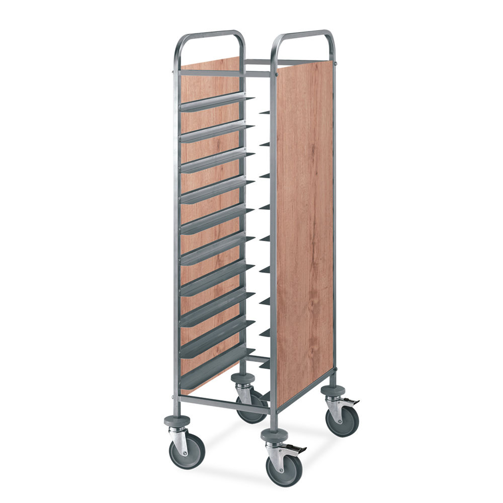Tablettwagen für 10 EN - Eiche Tablettwagen für 10 EN - Eiche