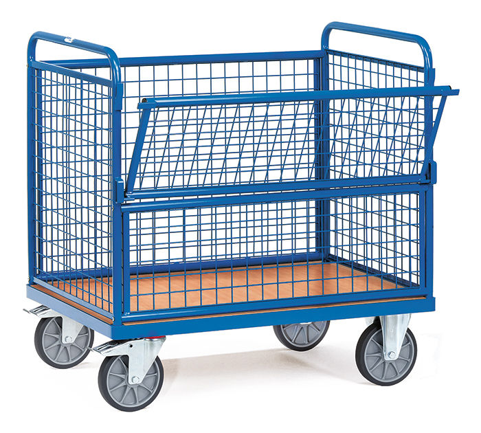Drahtkastenwagen, Ladefläche 1200x800mm Drahtkastenwagen, Ladefläche 1200x800mm