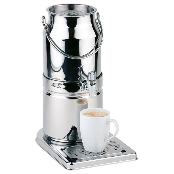 Edelstahl-Milchkanne 3 l mit Zapfhahn Edelstahl-Milchkanne 3 l mit Zapfhahn