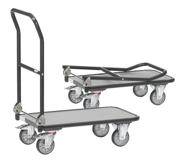 QWORK® Robuster Klappbarer Plattformwagen, mit 1100 kg Tragkraft, 90 * 60cm und Geräuschlosen Gummireifen, Stahl Schwere Ausführung Rollwagen Klappbar QWORK® Robuster Klappbarer Plattformwagen, mit 1100 kg Tragkraft, 90 * 60cm und Geräuschlosen Gummireifen, Stahl Schwere Ausführung Rollwagen Klappbar