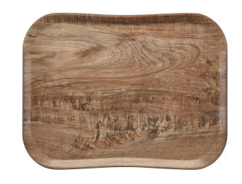 Tabletts 457x355 mm in Holzoptik