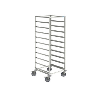 Korb-Transportwagen für 10 Geschirrkörbe 500x500 bis 515x515 mm Einschubmaß