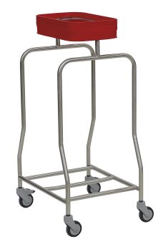 Edelstahl-Wäschesammler, 1fach-Sammler