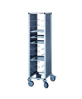 Leichtmetall-Tablettwagen für 14 GN-Tabletts, ohne Türe