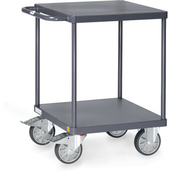 ESD-Tischwagen mit 2 Böden 600x600 mm
