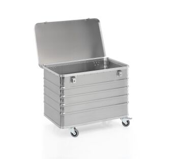 Aluminium-Transportwagen mit Deckel, Volumen 322 Liter
