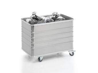 Aluminium-Transportwagen ohne Deckel, Volumen 322 Liter