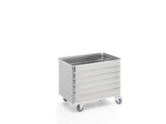 Aluminium-Transportwagen ohne Deckel, Volumen 415 Liter