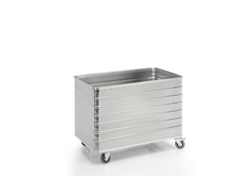 Aluminium-Transportwagen ohne Deckel, Volumen 656 Liter