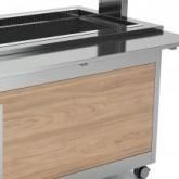 Tellerablage (Edelstahlplatte), klappbar für 3/1 GN