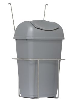 Kunststoffabfallbehälter mit Deckel, 9 Liter