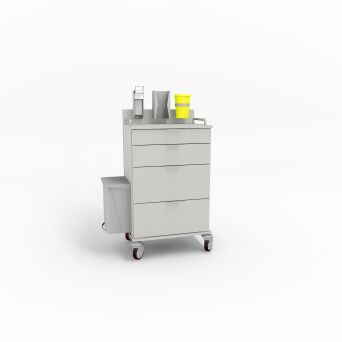ISO-Modulwagen mit 4 Schubladen
