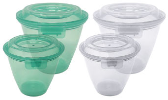 Mehrweg-Menüschale mit Klappdeckel 365 ml 