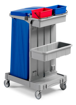 Reinigungswagen mit 120 Ltr. Abfallsackhalter