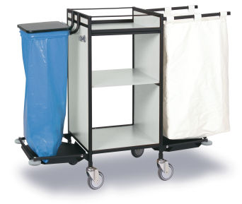 Housekeeping Gestell schwarz, Platten grau