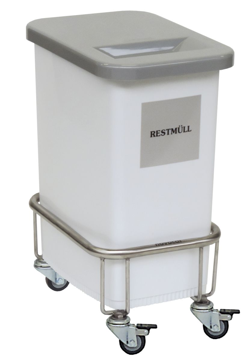 Kunststoffbehälter 50 Liter mit Scharnierdeckel (Lieferung ohne Fahrgestell) Kunststoffbehälter 50 Liter mit Scharnierdeckel (Lieferung ohne Fahrgestell)