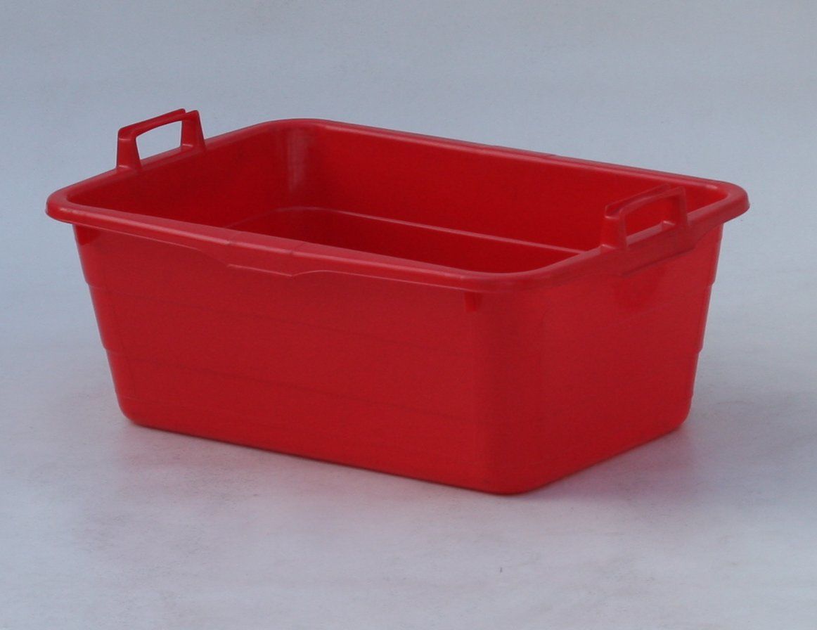 Kunststoffwanne eckig rot Volumen ca. 85 Liter