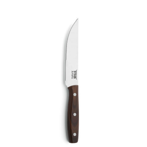 Steakmesser PORTERHOUSE, Vollheft, Edelstahl 18/0, Griff in Holzoptik, Länge 230mm, spülmaschinenfest Steakmesser PORTERHOUSE, Vollheft, Edelstahl 18/0, Griff in Holzoptik, Länge 230mm, spülmaschinenfest
