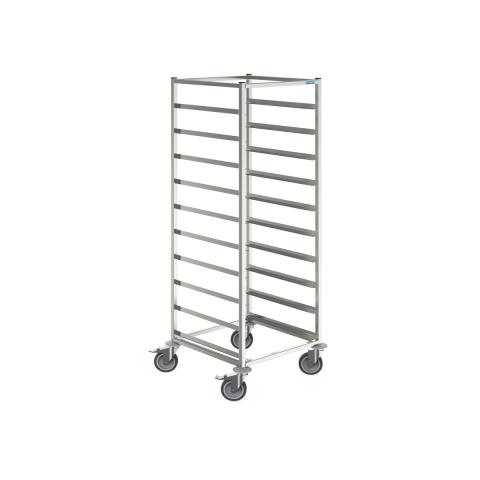 Korb-Transportwagen für 10 Geschirrkörbe 500x500 bis 515x515 mm Einschubmaß Korb-Transportwagen für 10 Geschirrkörbe 500x500 bis 515x515 mm Einschubmaß